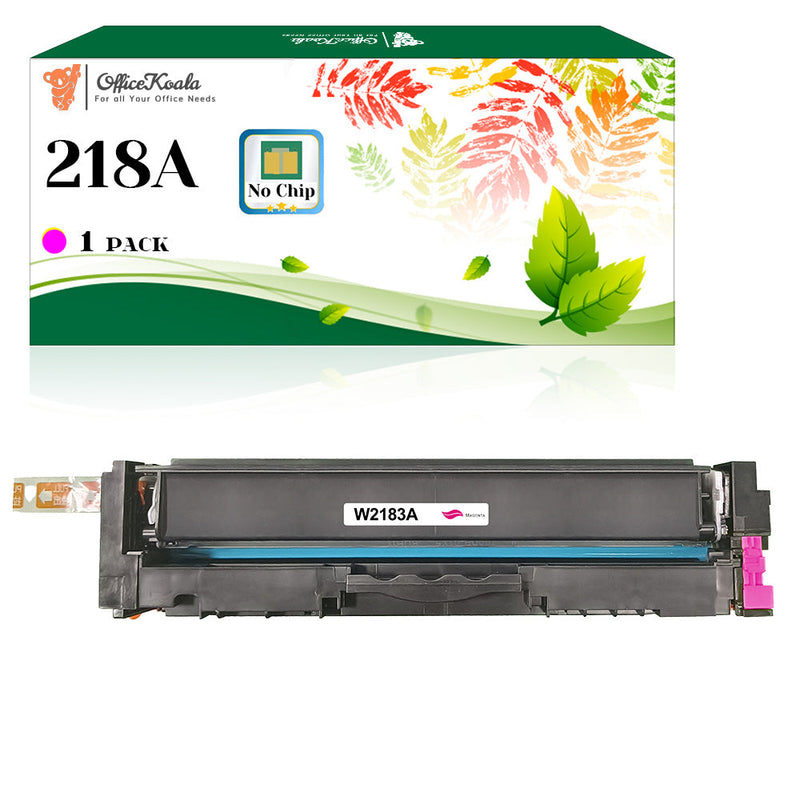 <strong> Compatible HP 218A Magenta Toner Cartridges(No Chip), 1200 Pages Yield (Replacement for OEM Part W2183A)</strong>