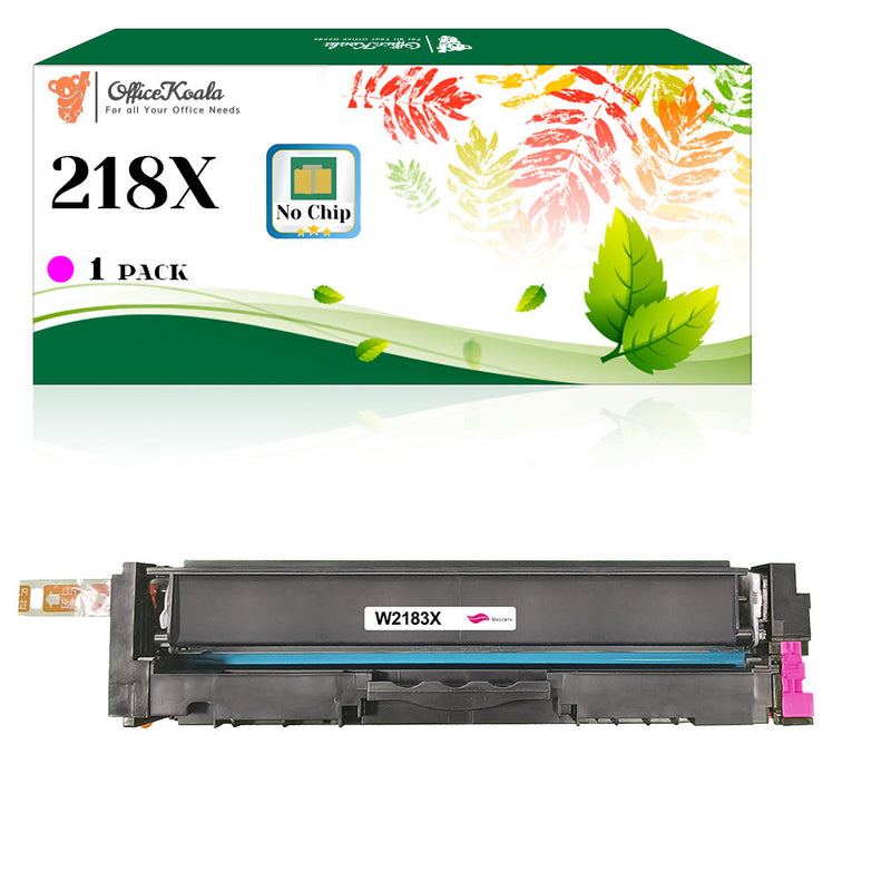<strong> Compatible HP 218X Magenta Toner Cartridges(No Chip), 2500 Pages Yield (Replacement for OEM Part W2183X)</strong>