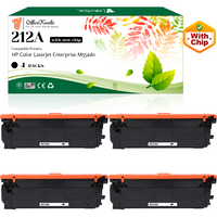 Office Koala 212A Black Toner Cartridges(with New Chip), Compatible with  HP Color LaserJet Enterprise M554dn, 5500 Pages Yield  (Replacement for OEM Part W2120A)