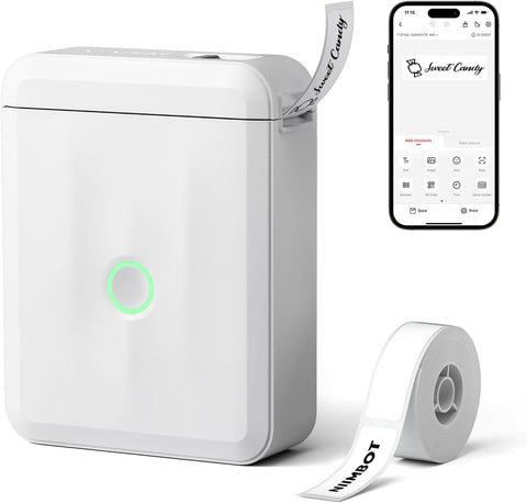 NIIMBOT D110 New Version Label Maker Machine with Tape, Handheld Bluetooth Label Printer, Mini Thermal Printer, Sticker Maker for Organizing Home Kitchen School