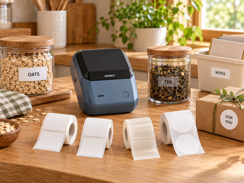 Four compatible home label styles for one NIIMBOT B1