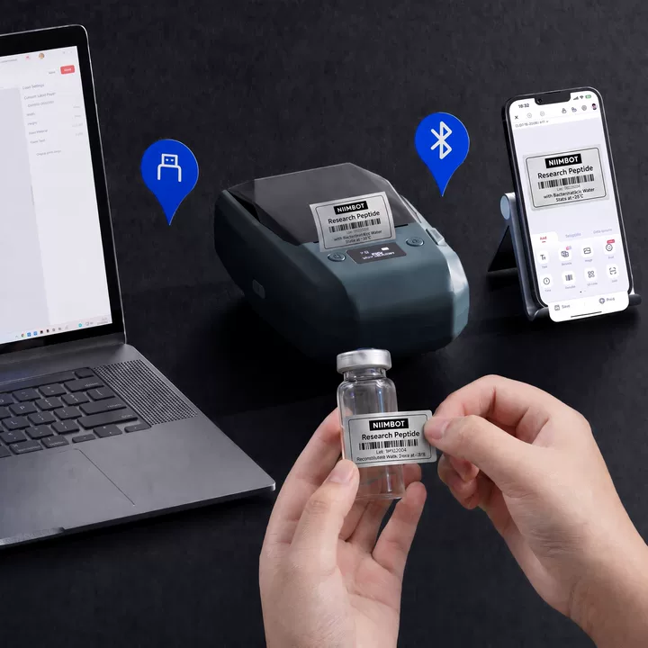 M2 mobile label printing workflow