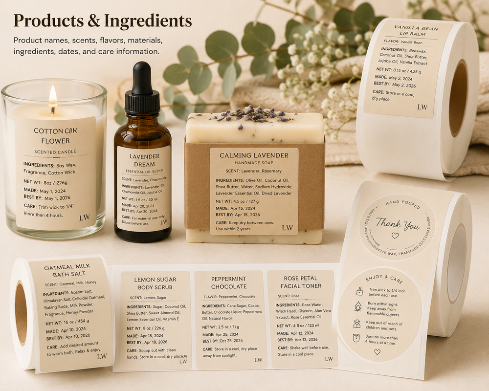 Creative product labels