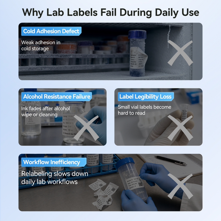 Common lab label failures