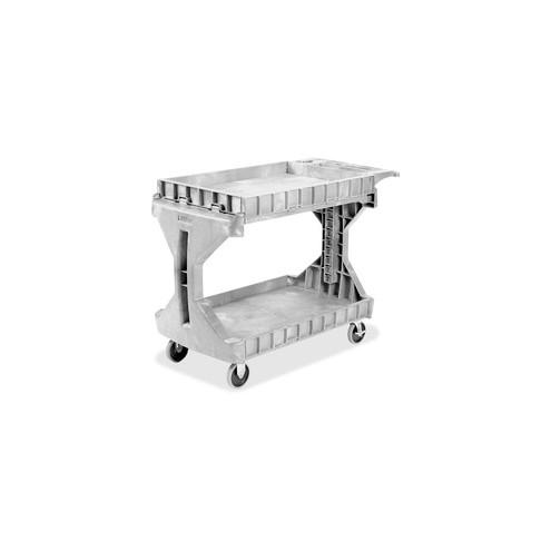 Akro-Mils ProCart Utility Cart - 400 lb Capacity - Plastic Foam - x 45" Width x 24" Depth x 35" Height - Gray - 1 Each