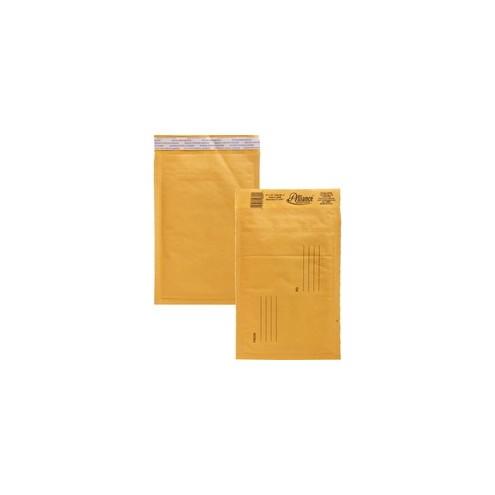Alliance Rubber Kraft Bubble Mailers - Bubble - #0 - 6" Width x 10" Length - Peel & Seal - Paper - 25 / Carton - Kraft