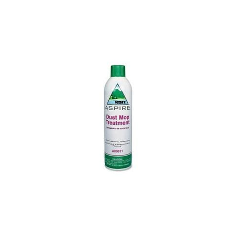 MISTY Aspire Dust Mop Treatment - Aerosol - 16 fl oz (0.5 quart) - Lemon, Citrus Scent - 1 Each - Clear, White