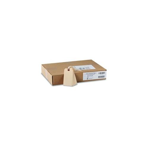 Avery® Shipping Tags - 4.75" Length x 2.37" Width - Rectangular - String Fastener - 1000 / Box - Manila