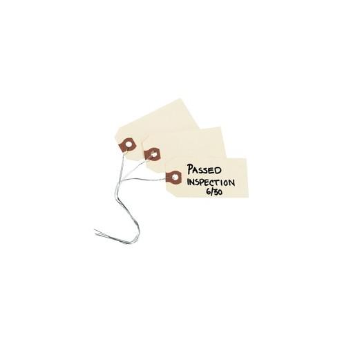 Avery® Shipping Tags - 3.20" Length x 1.62" Width - Rectangular - Wire Fastener - 1000 / Box - Manila