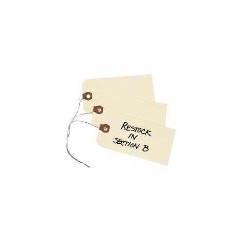 Avery® Shipping Tags - 4.75" Length x 2.37" Width - Rectangular - Wire Fastener - 1000 / Box - Manila