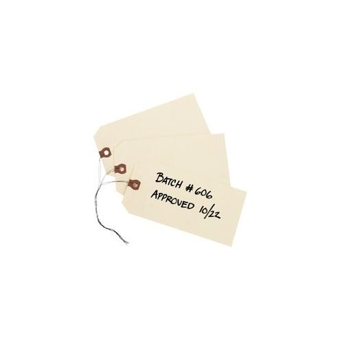 Avery® Shipping Tags - 6.25" Length x 3.13" Width - Rectangular - Wire Fastener - 1000 / Box - Manila