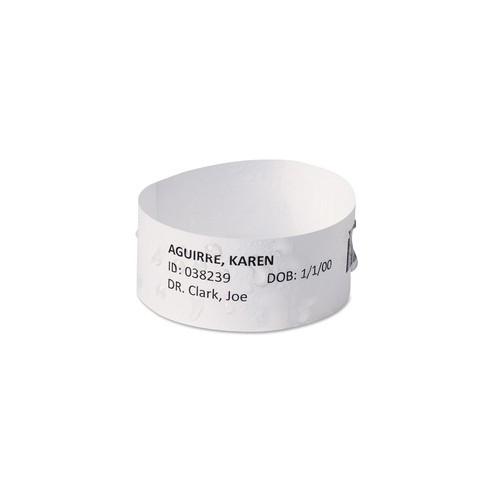Avery® EasyBand Medical Wristbands with Chart Labels - 2 1/2" Width x 15/16" Length - Rectangle - Laser - White - 20 / Sheet - 1000 / Box