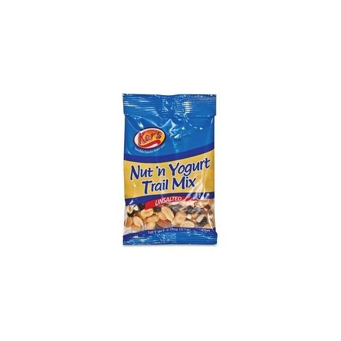 Advantus Trail Mix, Yogurt Drops/Sunflower Kernels/Almonds - Yogurt, Sunflower, Almond, Peanut - 1 Serving Bag - 2 oz - 16 / Box