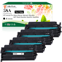 Office Koala 58A Black Toner Cartridges(No Chip), Compatible with  HP LaserJet Pro M404 M404n/M404dn/M404dw MFP M428/M428dw/M428fdn/M428fdw, 3000 Pages Yield  (Replacement for OEM Part CF258A)