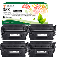 Office Koala 58X Black Toner Cartridges(No Chip), Compatible with  HP LaserJet Pro M404 M404n/M404dn/M404dw MFP M428/M428dw/M428fdn/M428fdw, 10000 Pages Yield  (Replacement for OEM Part CF258X)