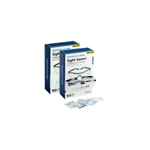 Bausch + Lomb Sight Savers Lens Cleaning Tissues - For Eyeglasses, Monitor, Camera Lens - Anti-fog, Anti-static, Pre-moistened, Silicone-freeBox - 200 / Bundle - Multi