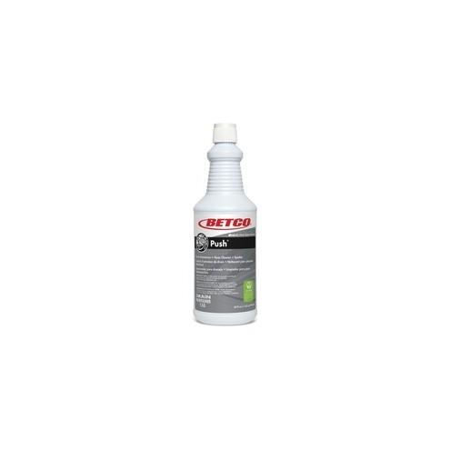 Betco Green Earth Drain Maintainer, Floor Cleaner and Spotter - Liquid - 32 oz (2 lb) - New Green ScentBottle - 12 / Carton - Milky White