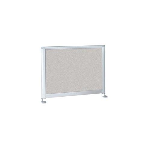 MooreCo iFlex Modular Desking Half Privacy Panel - 21.5" Width x 17" Height x 1" Depth - Cream