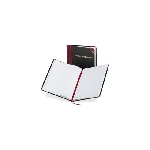 Boorum & Pease Boorum Laboratory Record Notebooks - 150 Sheets - Sewn - 8 1/8" x 10 3/8" - White Paper - Black Cover - Fabrihide Cover - Acid-free, Hard Cover, Water Proof - 1Each