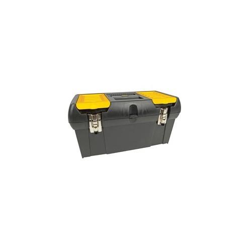 Stanley Series 2000 Tool Box - External Dimensions: 10" Width x 19" Depth x 10" Height - Latching Closure - Rubber - Black - For Tool - 1 Each