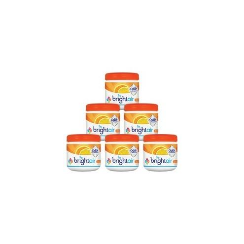 Bright Air Super Odor Eliminator Air Freshener - 14 fl oz (0.4 quart) - Fresh Lemon, Mandarin Orange - 60 Day - 6 / Carton
