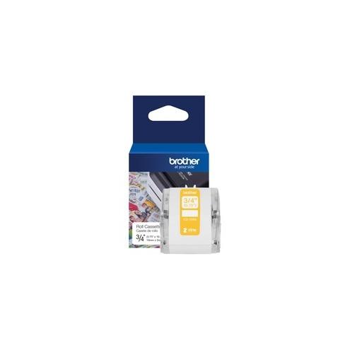 Brother Genuine CZ-1003 continuous length ¾" (0.75") 19 mm wide x 16.4 ft. (5 m) long label roll featuring Zero Ink technology - 3/4" Width x 16 13/32 ft Length - Zero Ink (ZINK) - Paper - 1