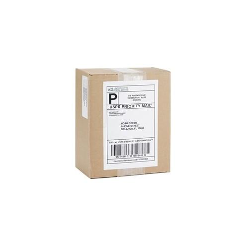 Business Source Bright White Premium-quality Internet Shipping Labels - Permanent Adhesive - 5 1/2" Width x 8 1/2" Length - Rectangle - Laser, Inkjet - White - 2 / Sheet - 100 Total Sheets