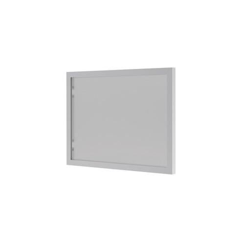HON BL Hutch Doors, Frosted - 13.5" x 0.8" x 17" - Material: Glass - Finish: Silver Frame, Frost