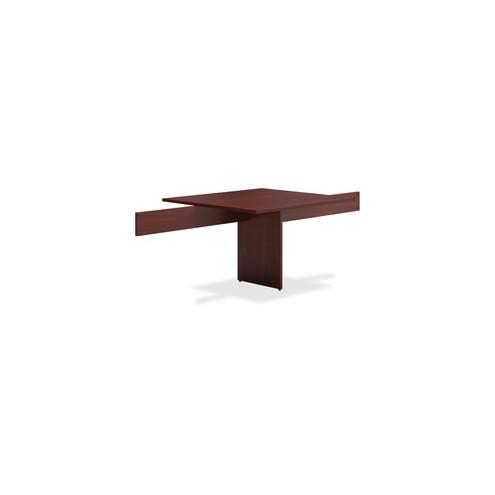 HON Conference Table Adder - Laminated Top - Slab Base - 44" Table Top Width x 47.50" Table Top Depth x 1" Table Top Thickness - 29.50" Height - Mahogany - Steel