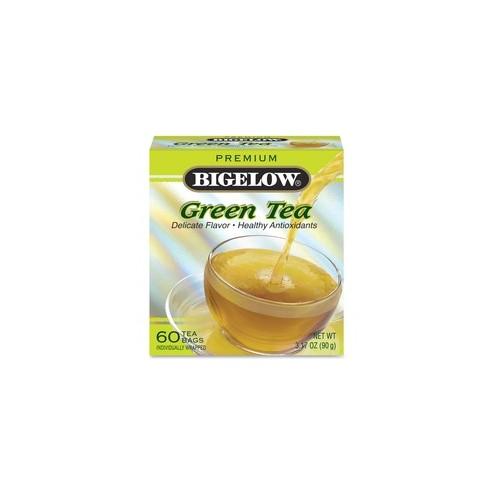 Bigelow Premium Blend Green Tea - Green Tea - 3.2 oz Per Box - 60 - 60 / Box