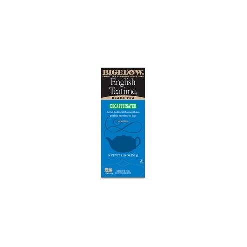 Bigelow English Teatime Decaffeinated Black Tea - Decaffeinated, Black Tea - English Teatime - 28 Teabag - 28 / Box