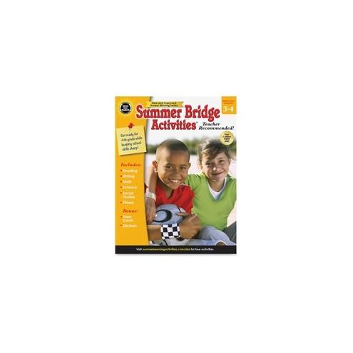 Summer Bridge Grade 3-4 Activities Workbook Activity Printed Book Printed Book - Carson-Dellosa Publishing Publication - Book - Grade 3-4