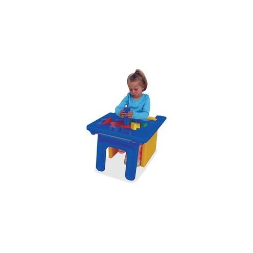 Children's Factory Cube Chair Edutray - Rectangle Top - Folding Base - 26" Table Top Width x 21.13" Table Top Depth - Plastic