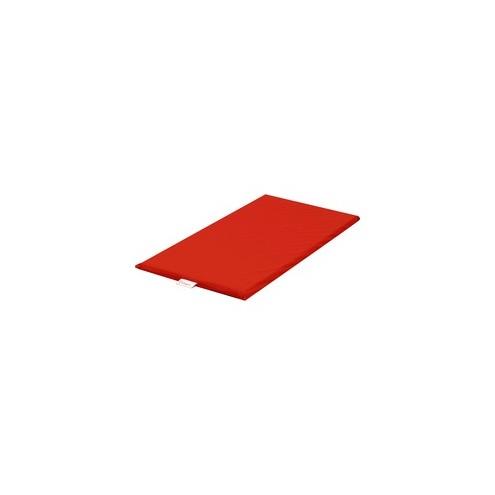 Children's Factory Rainbow Rest Mats - Student - 48" Length x 24" Width x 2" Thickness - Rectangle - Foam, Vinyl - Red