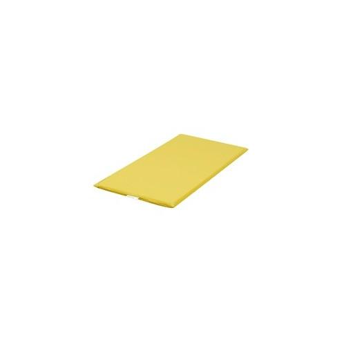 Children's Factory Rainbow Rest Mats - Student - 48" Length x 24" Width x 2" Thickness - Rectangle - Foam, Vinyl - Yellow
