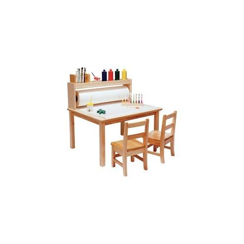 Children's Factory Arts & Crafts Table - Square Top - 36" Table Top Length x 36" Table Top Width - 18" Height - Assembly Required - Natural, Wood Grain, Laminated - Birch Veneer