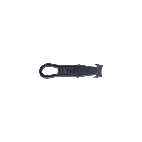 COSCO Steel Blade Plastic Handle Safety Cutter - Retractable - Plastic, Steel - Blue, Black - 5 / Each