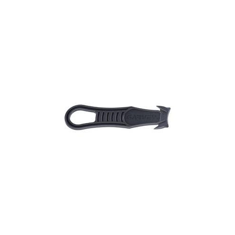 COSCO Steel Blade Plastic Handle Safety Cutter - Retractable - Plastic, Steel - Blue, Black - 5 / Each