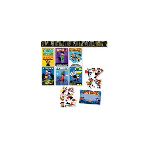 Creative Teaching Press Superhero Bulletin Board Set - Learning, Superhero Theme/Subject - Multicolor - 10 / Pack