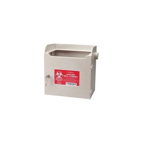 Covidien Monoject Sharps Locking Cabinet - 11.5" x 7" x 12" - Security Lock