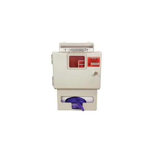 Covidien Sharps 5 Quart Wall Mount In-Room Cabinet - Security Lock - Beige - Plastic