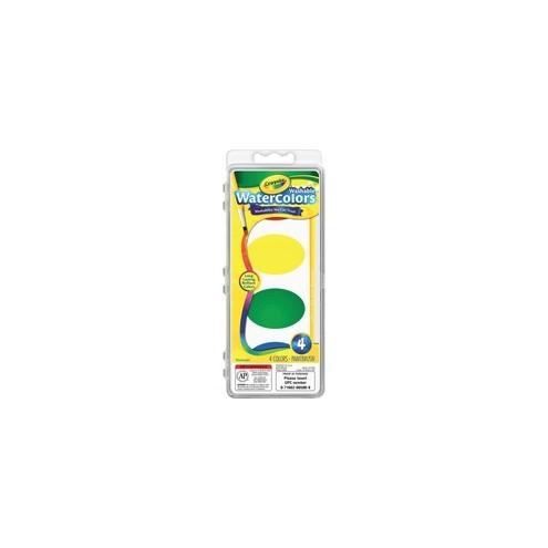 Crayola Washable Nontoxic 4 Watercolor Set - 4.50 oz - 16 / Set - Assorted