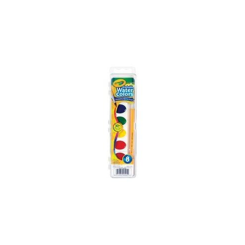 Crayola 8 Count Washable Watercolor Set - 2.90 oz - 8 / Set - Assorted