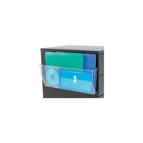 Deflecto Magnetic DocuPocket - 1 Compartment(s) - 6.4" Height x 15" Width x 3" Depth - Clear - Plastic - 1Each