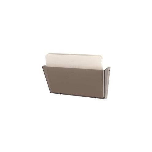 Deflecto Unbreakable DocuPocket - 1 Compartment(s) - 6.5" Height x 14.5" Width x 3" Depth - Smoke - Plastic - 1Each