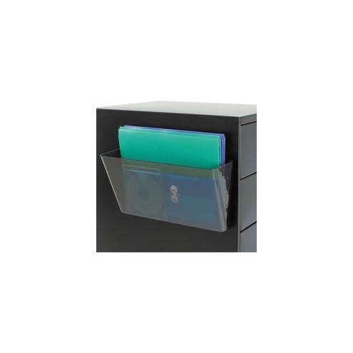 Deflecto Magnetic DocuPocket - 7" Height x 13" Width x 4" Depth - Smoke - Plastic - 1Each