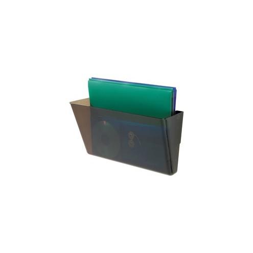 Deflecto Stackable DocuPocket - 1 Compartment(s) - 7" Height x 13" Width x 4" Depth - Smoke - 1Each