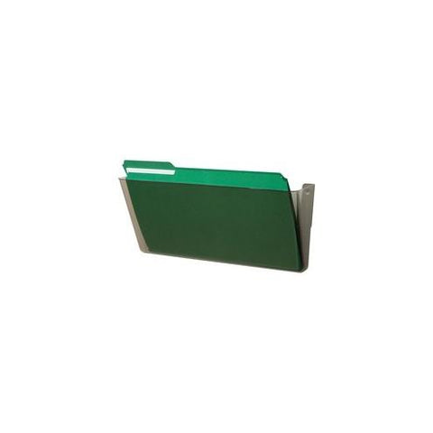 Deflecto Stackable DocuPocket - 1 Compartment(s) - 7" Height x 16.3" Width x 4" Depth - Smoke - 1 / Each
