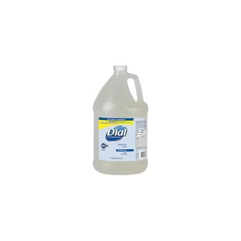 Dial Sensitive Skin Antimicrobial Soap Refill - 1 gal (3.8 L) - Kill Germs - Skin, Hand - Clear - 1 Each