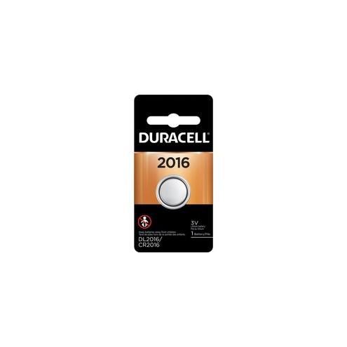 Duracell Duralock 2016 Lithium Battery - For Glucose Monitor, Electronic Device, Security Device, Health/Fitness Monitoring Equipment - CR2016 - 3 V DC - Lithium (Li) - 6 / Carton